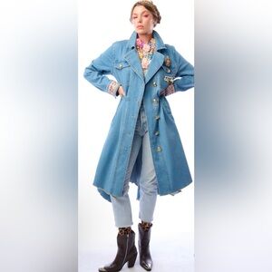 Aratta Monte Carlo Denim Long Duster Coat (NWT)